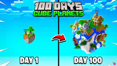 100 Days Cube Planets